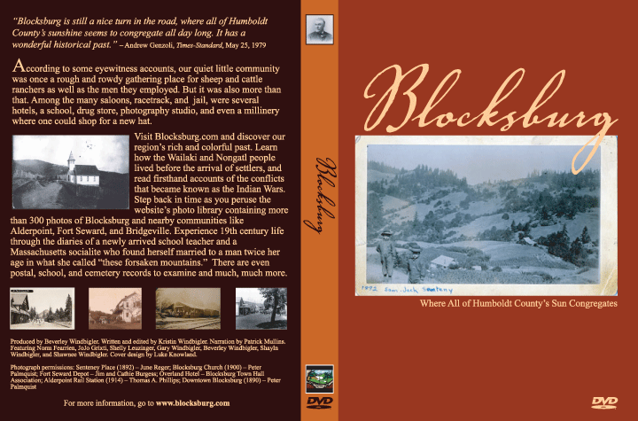 Blocksburg Historical Association (DVD Case Design)