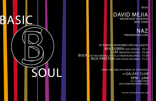 Club Flyer Design (Basic Soul 2002)